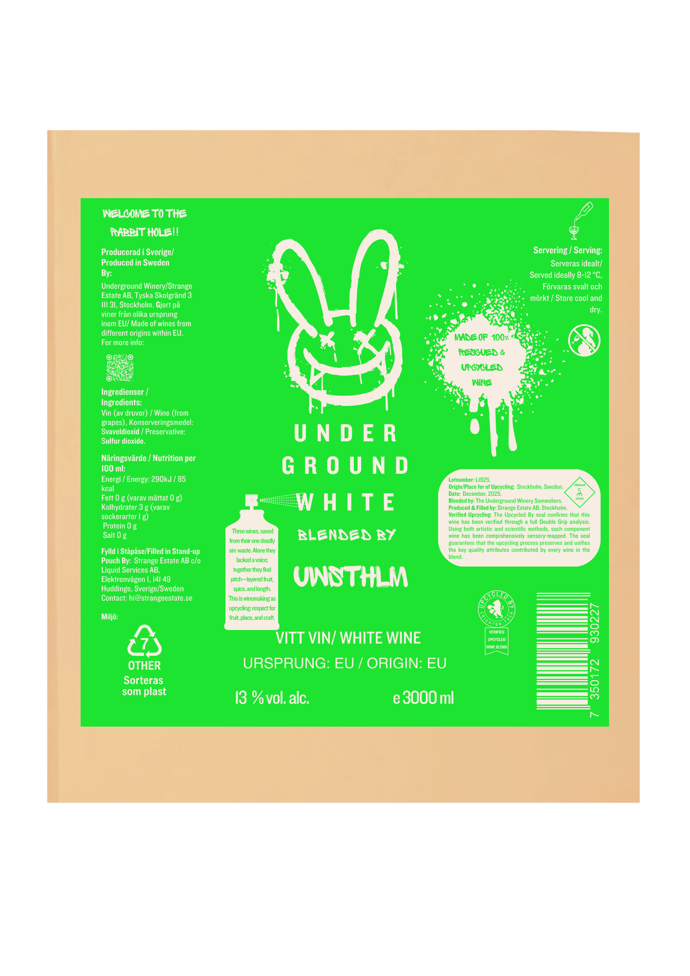 Underground White BiB